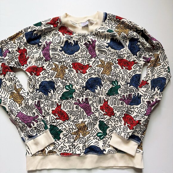 Hanna Andersson Other - Hanna Andersson Adult Forest Radicals Print French Terry Sweatshirt S Small